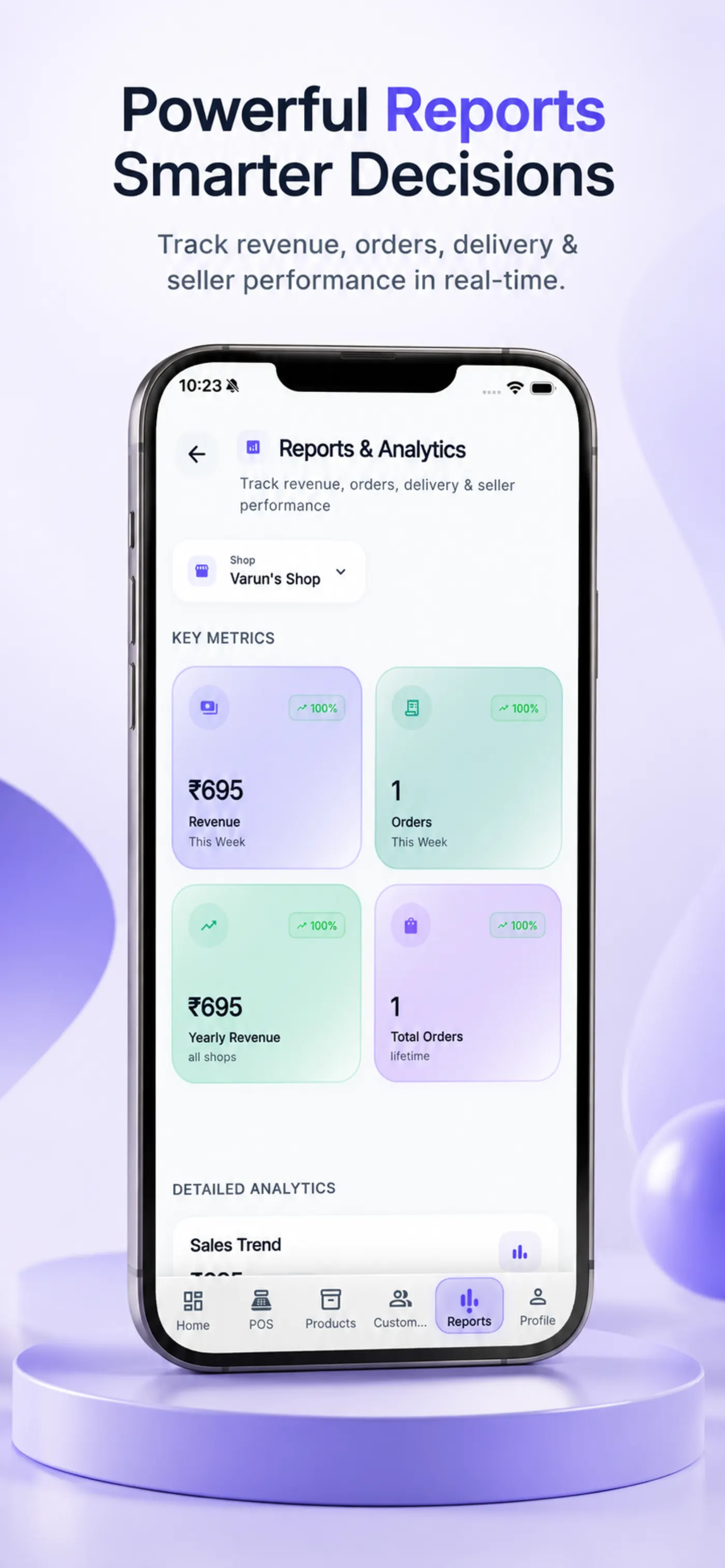 IPOSS analytics on mobile